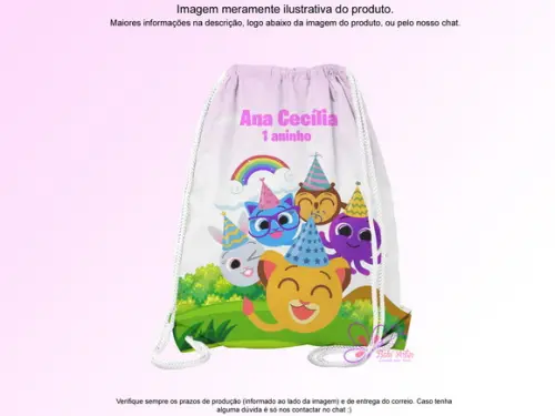 Mochilinha Personalizada Bolofofo