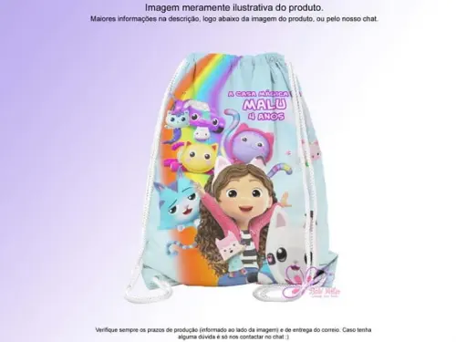Mochilinha Personalizada a Casa Mágica da Gabby