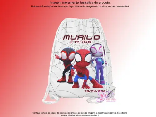 Mochilinha Personalizada Homen Aranha Cute