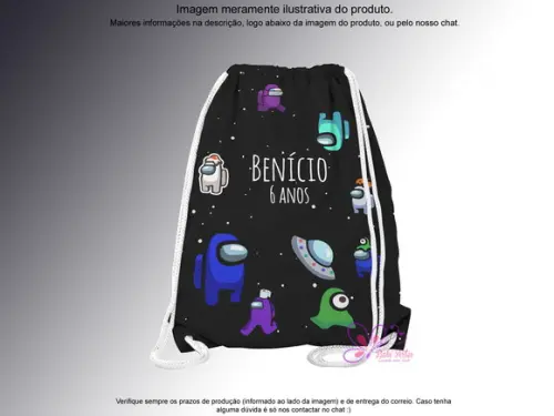 Mochilinha Personalizada Among Us