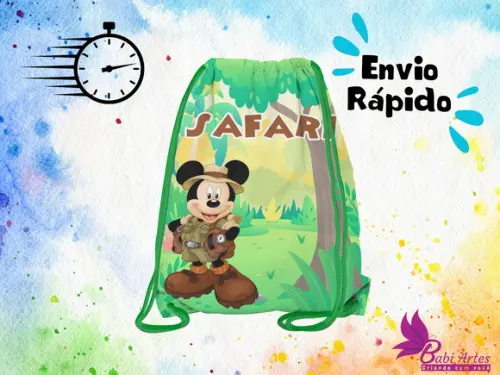 Mochilinha Safari Mickey ( Envio + Rápido )