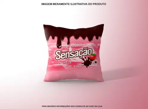 Almofadinhas Personalizadas Chocolate Sensação