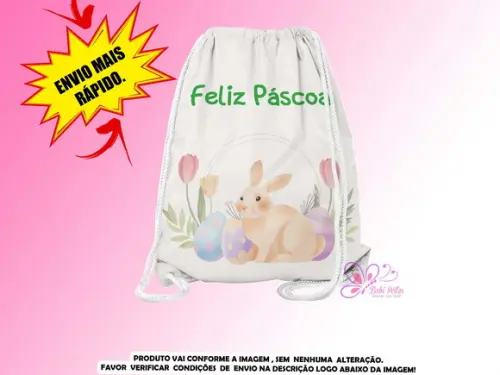 Mochilinha Páscoa ( Envio + Rápido )