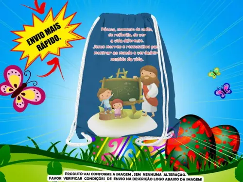 Mochilinha Páscoa ( Envio + Rápido )