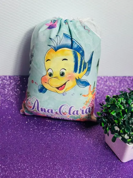 Mochilinha Personalizada a Pequena Sereia