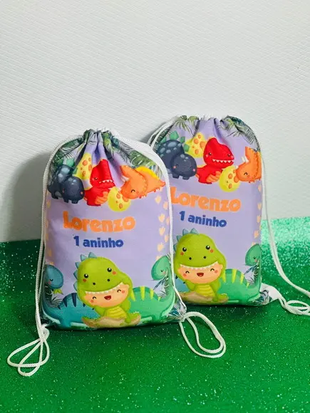 Mochilinha Personalizada Dinossauros Baby
