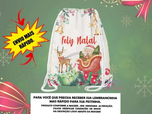 Mochilinha Natal ( Envio + Rápido )
