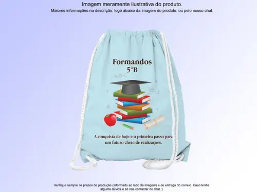 Mochilinha Personalizada Formatura