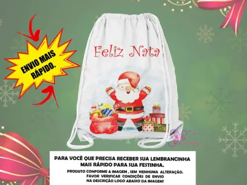 Mochilinha Natal ( Envio + Rápido )