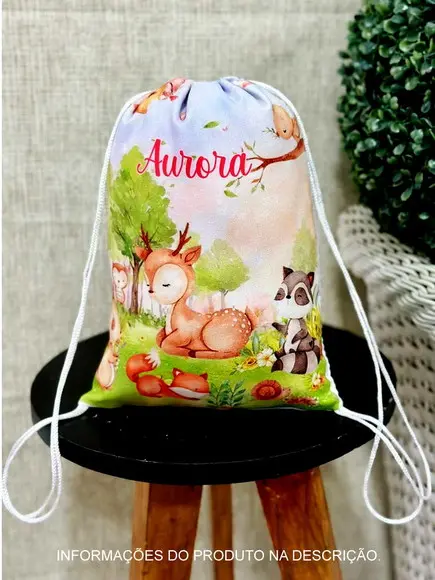Mochilinha Personalizada Bosque Encantado