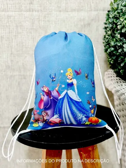 Mochilinha Personalizada Cinderela