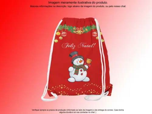 Mochilinha Personalizada Feliz Natal