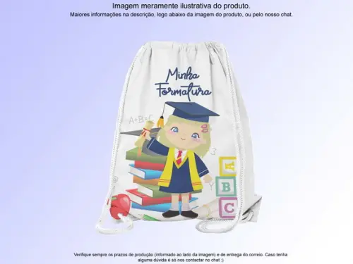 Mochilinha Personalizada Formatura