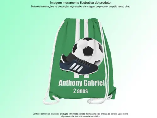 Mochilinha Personalizada Futebol