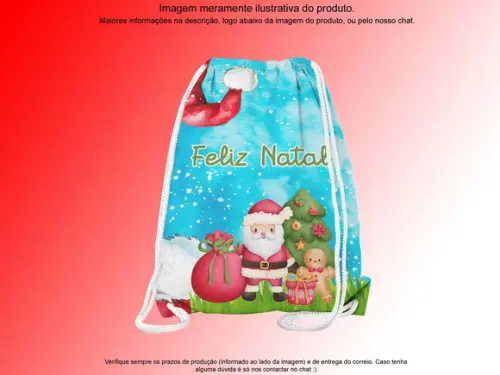 Mochilinha Personalizada Feliz Natal