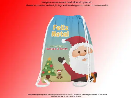 Mochilinha Personalizada Feliz Natal
