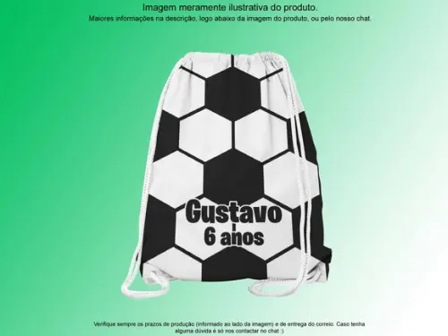 Mochilinha Personalizada Futebol