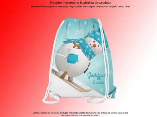Mochilinha Personalizada Feliz Natal