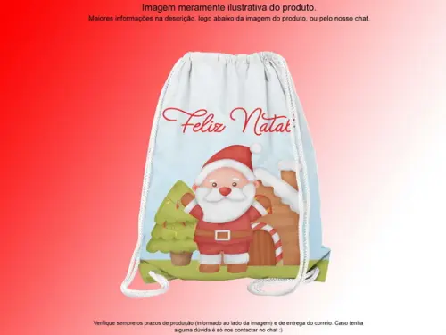 Mochilinha Personalizada Feliz Natal
