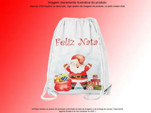 Mochilinha Personalizada Feliz Natal