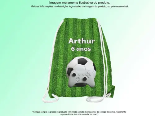 Mochilinha Personalizada Futebol