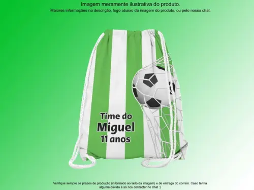 Mochilinha Personalizada Futebol