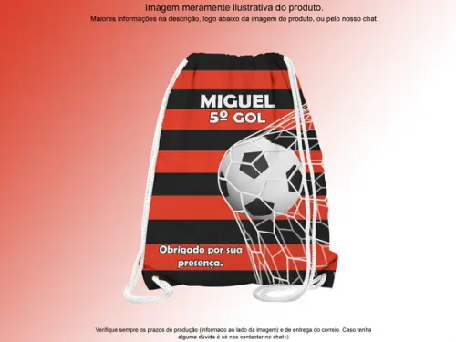 Mochilinha Personalizada Futebol