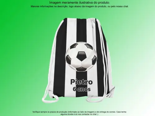 Mochilinha Personalizada Futebol