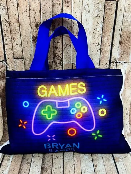 Sacolinhas Ecobag Personalizadas 28x19cm Games
