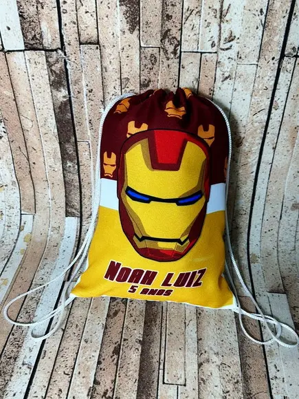 Mochilinha Personalizada Homem de Ferro