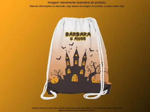 Mochilinha Personalizada Halloween