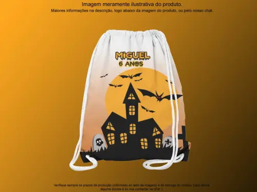 Mochilinha Personalizada Halloween