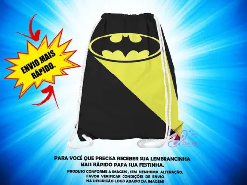 Mochilinha Batman ( Envio + Rápido )