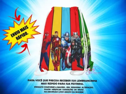 Mochilinha Vingadores ( Envio + Rápido )