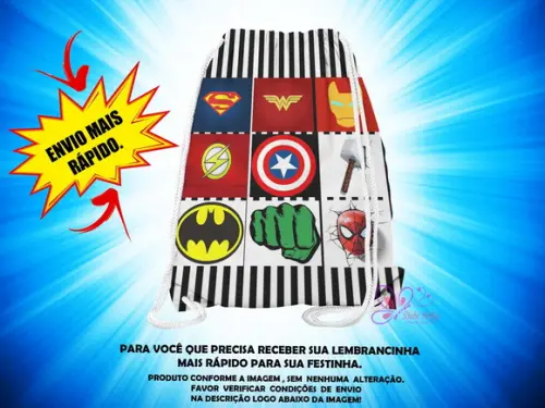Mochilinha Vingadores ( Envio + Rápido )
