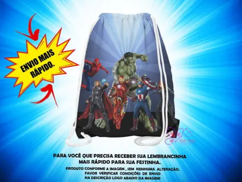 Mochilinha Vingadores ( Envio + Rápido )