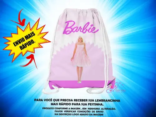 Mochilinha 19x28cm Barbie ( Envio + Rápido )