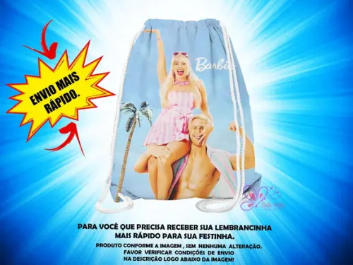 Mochilinha 19x28cm Barbie ( Envio + Rápido )