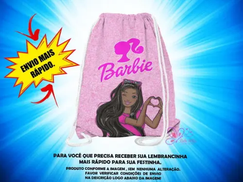 Mochilinha 19x28cm Barbie ( Envio + Rápido )