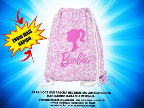 Mochilinha 19x28cm Barbie ( Envio + Rápido )