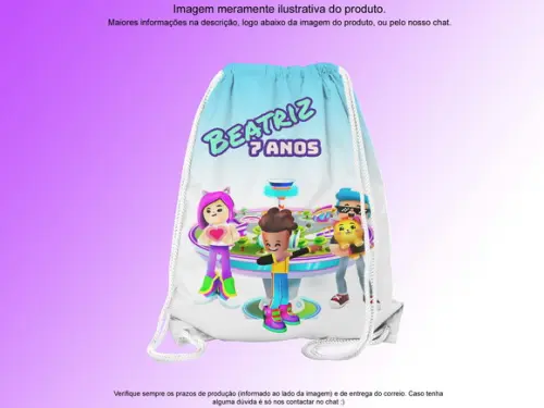 Mochilinha Personalizada 19x28cm Pk Xd