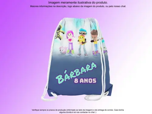 Mochilinha Personalizada 19x28cm Pk Xd