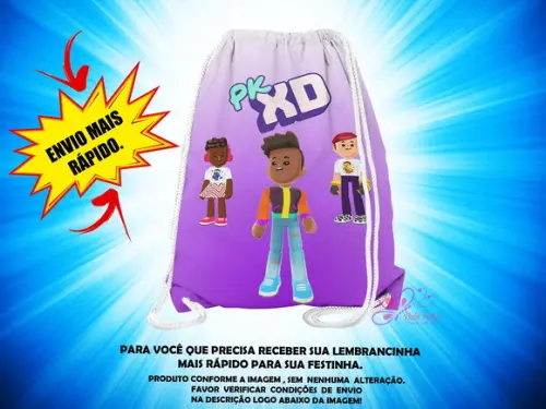 Mochilinha 19x28cm Pk Xd ( Envio + Rápido )