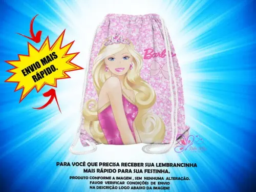 Mochilinha 19x28cm Barbie ( Envio + Rápido )