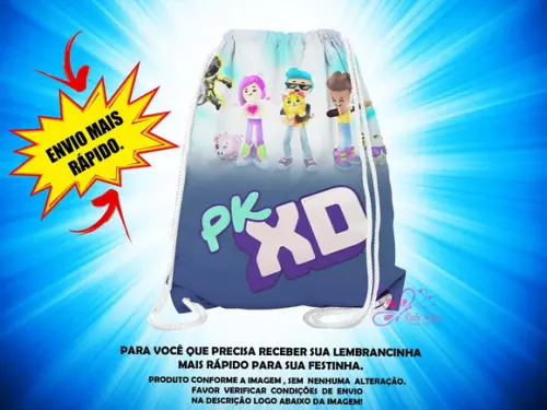 Mochilinha 19x28cm Pk Xd ( Envio + Rápido )