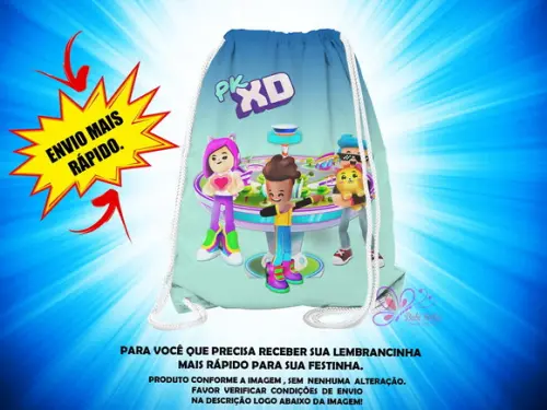 Mochilinha 19x28cm Pk Xd ( Envio + Rápido )