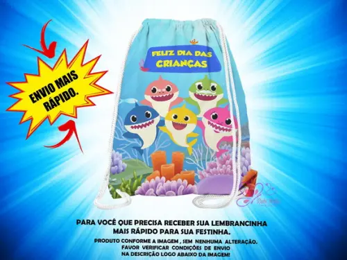Mochilinha Saco 19x28cm Dia das Crianças ( Envio + Rápido )
