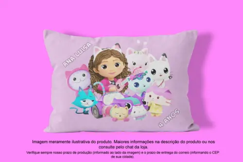 Almofadinha Personalizada 20x30cm a Casa Mágica da Gabby