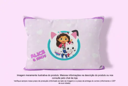 Almofadinha Personalizada 20x30cm a Casa Mágica da Gabby