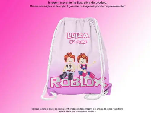 Mochilinha Personalizada 19x28cm Roblox
